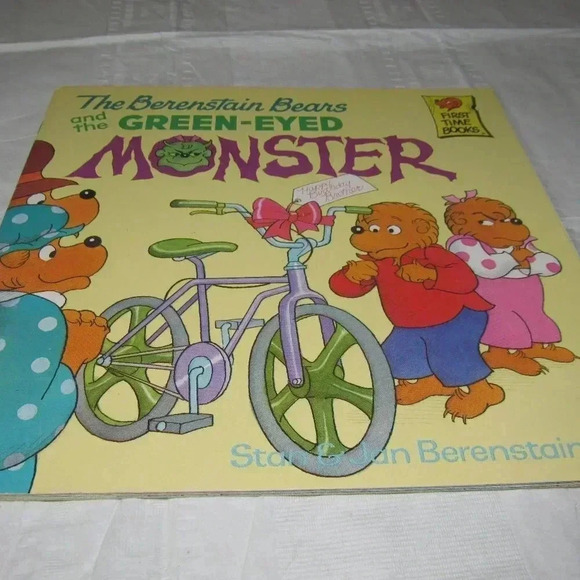 The Berenstain Bears and the GREEN-EYED MONSTER Color Illustrated Paperback Book - Picture 1 of 3